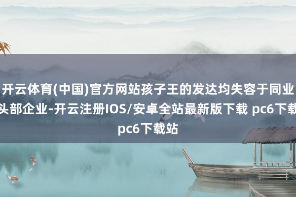 开云体育(中国)官方网站孩子王的发达均失容于同业业头部企业-开云注册IOS/安卓全站最新版下载 pc6下载站