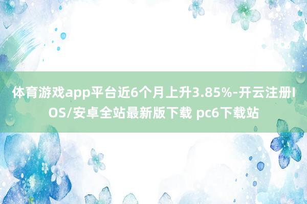 体育游戏app平台近6个月上升3.85%-开云注册IOS/安卓全站最新版下载 pc6下载站