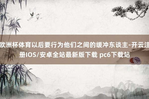 欧洲杯体育以后要行为他们之间的缓冲东谈主-开云注册IOS/安卓全站最新版下载 pc6下载站