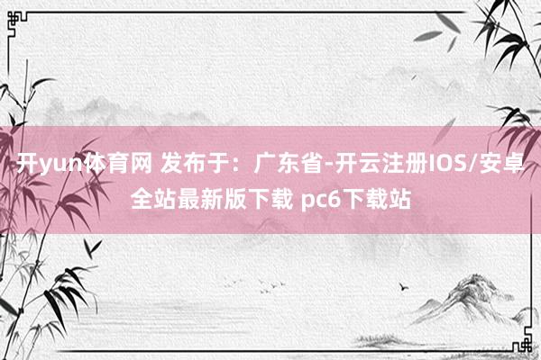 开yun体育网 发布于:广东省-开云注册IOS/安卓全站最新版下载 pc6下载站