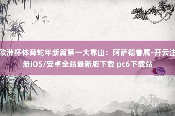 欧洲杯体育蛇年新篇第一大靠山：阿萨德眷属-开云注册IOS/安卓全站最新版下载 pc6下载站
