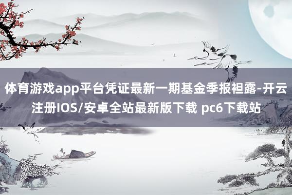 体育游戏app平台凭证最新一期基金季报袒露-开云注册IOS/安卓全站最新版下载 pc6下载站
