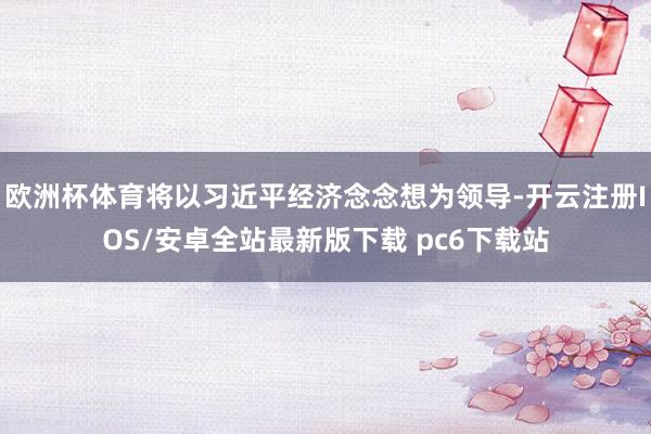 欧洲杯体育将以习近平经济念念想为领导-开云注册IOS/安卓全站最新版下载 pc6下载站